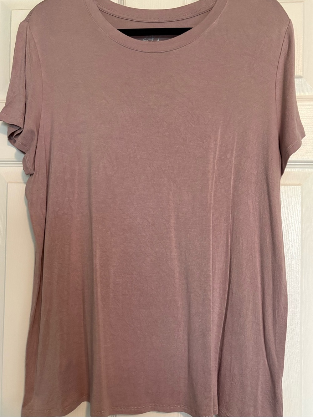 Maurices Women’s Crew Neck Short Sleeve Tee - Mauve Pink